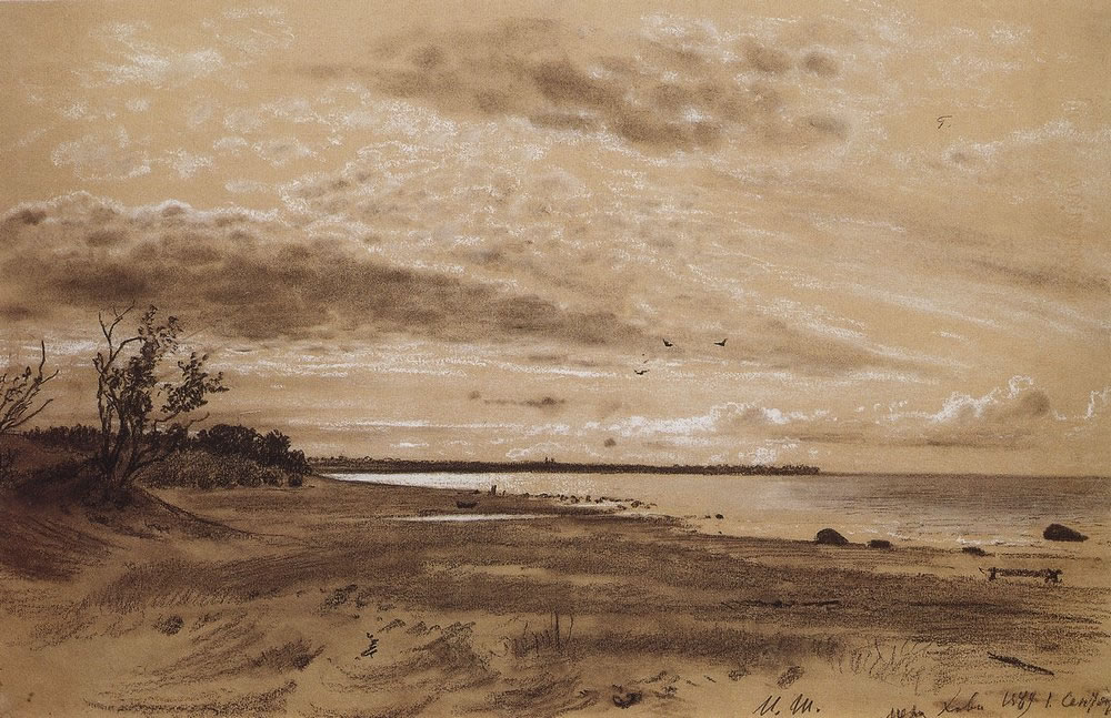 Иван Шишкин. Берег моря. Мери Хови. 1889.